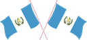 The Flag of Guatemala Crossed Flags