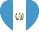 The Flag of Guatemala Heart