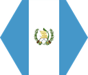 The Flag of Guatemala Hexagon I