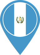 The Flag of Guatemala Map Pin