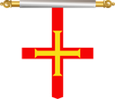 The Flag of Guernsey Hanging Banner III