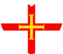 The Flag of Guernsey Heart