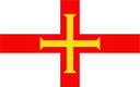 The Flag of Guernsey Rounded Rectangle