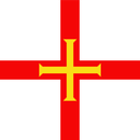 The Flag of Guernsey Rounded Square