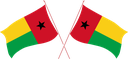 The Flag of Guinea-Bissau Crossed Flags