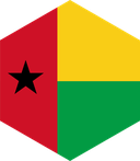 The Flag of Guinea-Bissau Hexagon II
