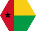 The Flag of Guinea-Bissau Hexagon I
