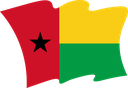 The Flag of Guinea-Bissau Wavy II