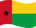 The Flag of Guinea-Bissau Wavy I