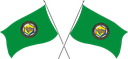 The Flag of Gulf Cooperation Council Crossed Flags