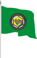 The Flag of Gulf Cooperation Council Pole Flag II