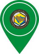 The Flag of Gulf Cooperation Council Map Pin