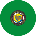 The Flag of Gulf Cooperation Council Round