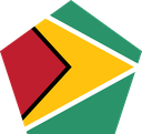 The Flag of Guyana Pentagon