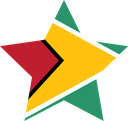 The Flag of Guyana Star