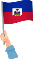 The Flag of Haiti Handheld