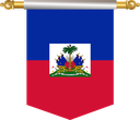 The Flag of Haiti Hanging Banner III