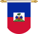 The Flag of Haiti Hanging Banner II