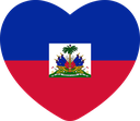 The Flag of Haiti Heart