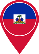 The Flag of Haiti Map Pin
