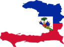 The Flag of Haiti Map