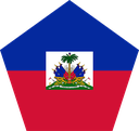 The Flag of Haiti Pentagon