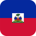 The Flag of Haiti Rounded Square
