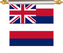The Flag of Hawaii Hanging Banner IV