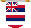 The Flag of Hawaii Hanging Banner III