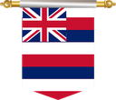 The Flag of Hawaii Hanging Banner II