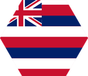 The Flag of Hawaii Hexagon I