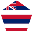 The Flag of Hawaii Pentagon