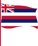 The Flag of Hawaii Pole Flag III