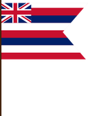 The Flag of Hawaii V Cut