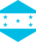 The Flag of Honduras Hexagon II