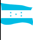 The Flag of Honduras Pole Flag III
