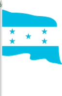 The Flag of Honduras Pole Flag II