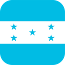 The Flag of Honduras Rounded Square