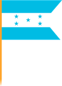The Flag of Honduras V Cut