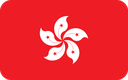 The Flag of Hong Kong Rounded Rectangle