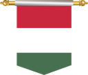 The Flag of Hungary Hanging Banner III