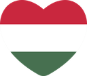 The Flag of Hungary Heart