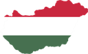 The Flag of Hungary Map