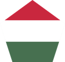 The Flag of Hungary Pentagon