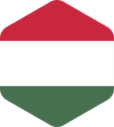 The Flag of Hungary Rounded Hexagon
