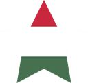The Flag of Hungary Star