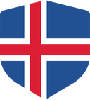 The Flag of Iceland Shielded I