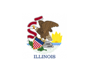 The Flag of Illinois Heart