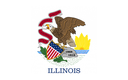 The Flag of Illinois Rounded Rectangle