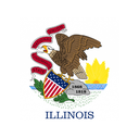 The Flag of Illinois Square
